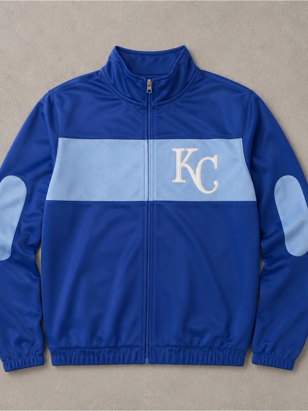 KC Logo Royal Blue Full-Zip Track Shirt Jacket